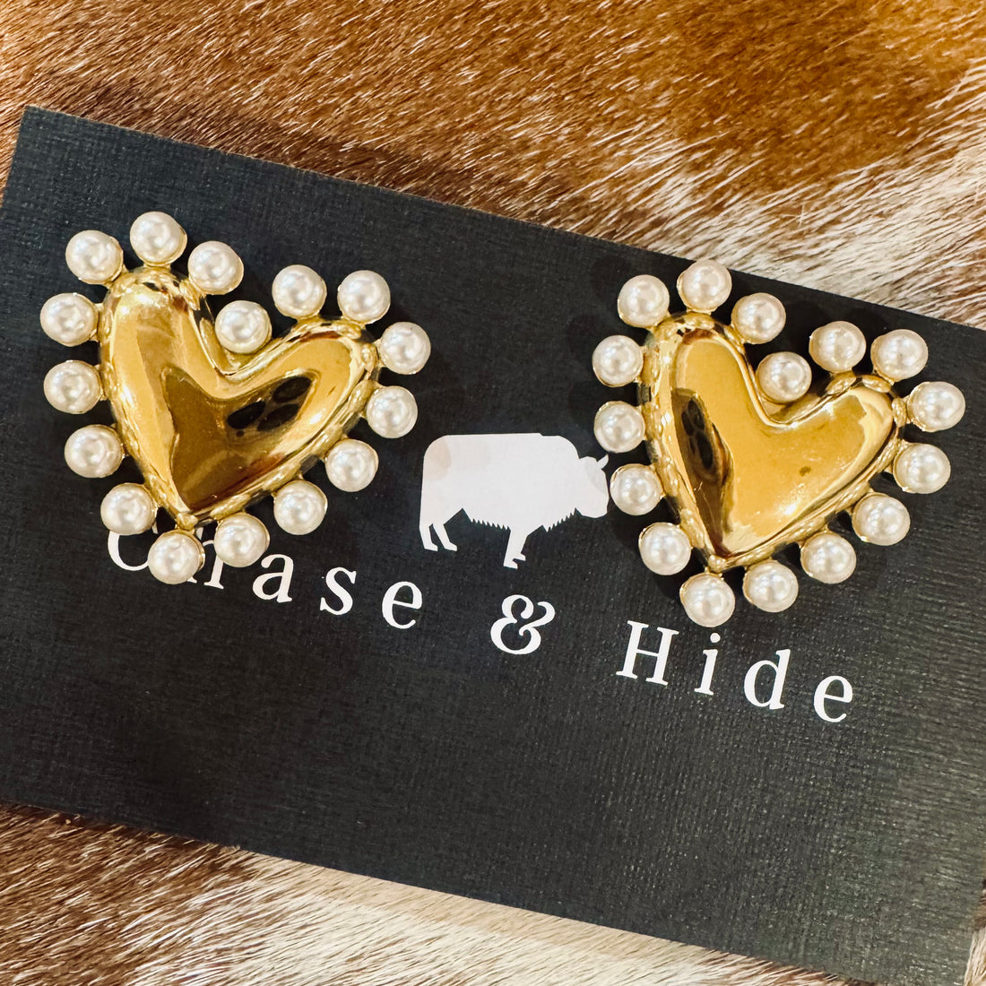 Rodeo Heart Stud Earrings