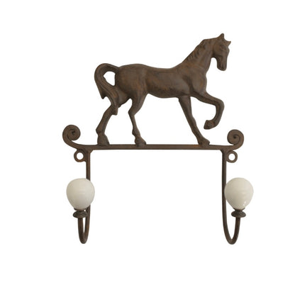 Horse Metal Twin Wall Hook