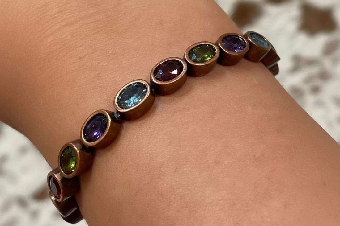 Gem Stone Copper Bracelet 