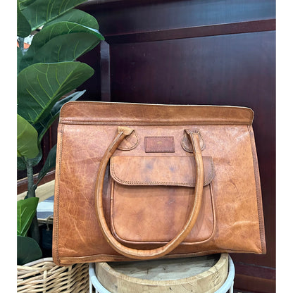Leather work TOTE 