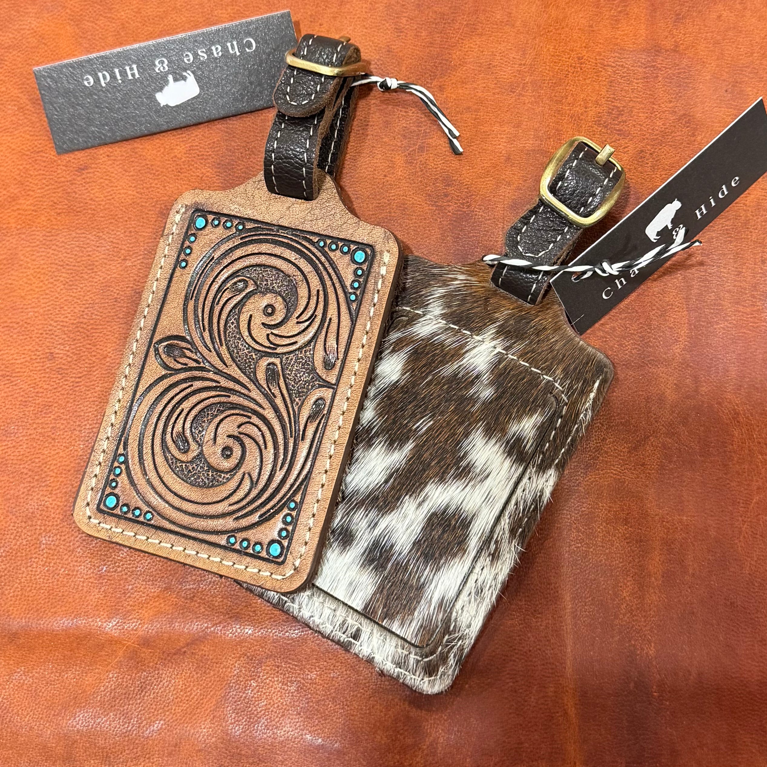 Tooled Luggage Tag 