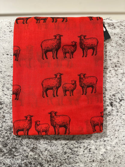 Sheep family scarf