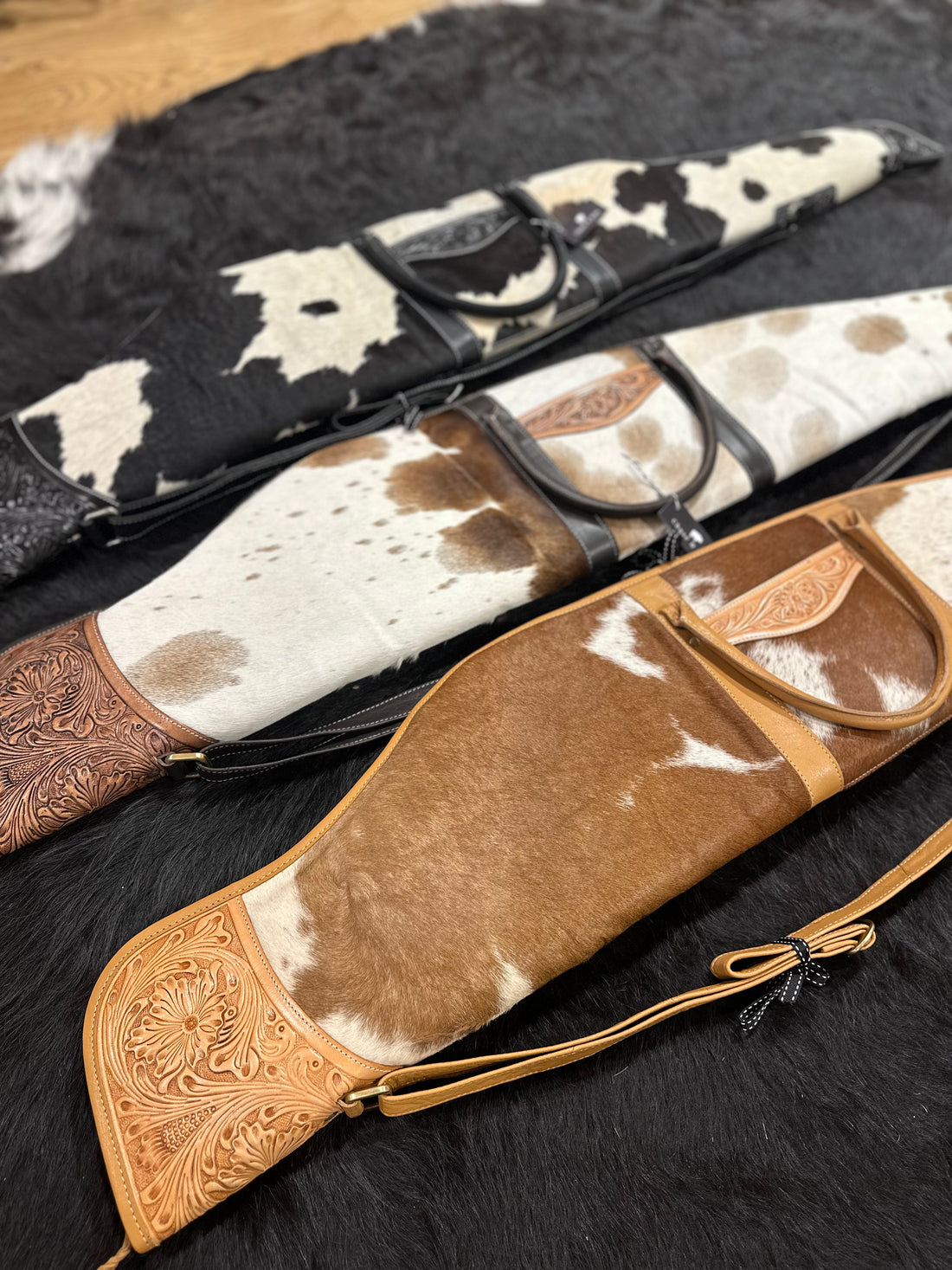 Rifle / Gun Case Cowhide and Tooling - Gun