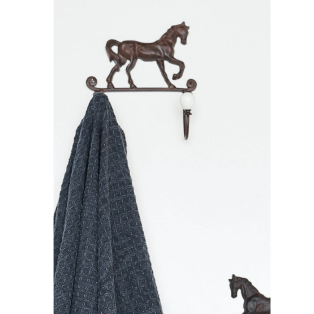 Horse Metal Twin Wall Hook