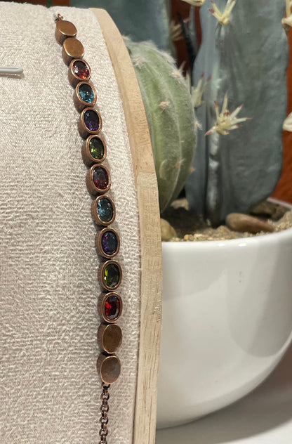Gem Stone Copper Bracelet 
