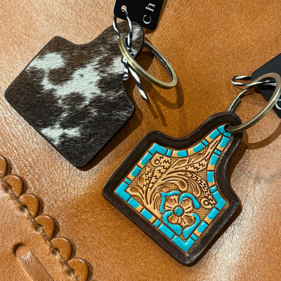 Cattle Ear Tag Keyring - CA18