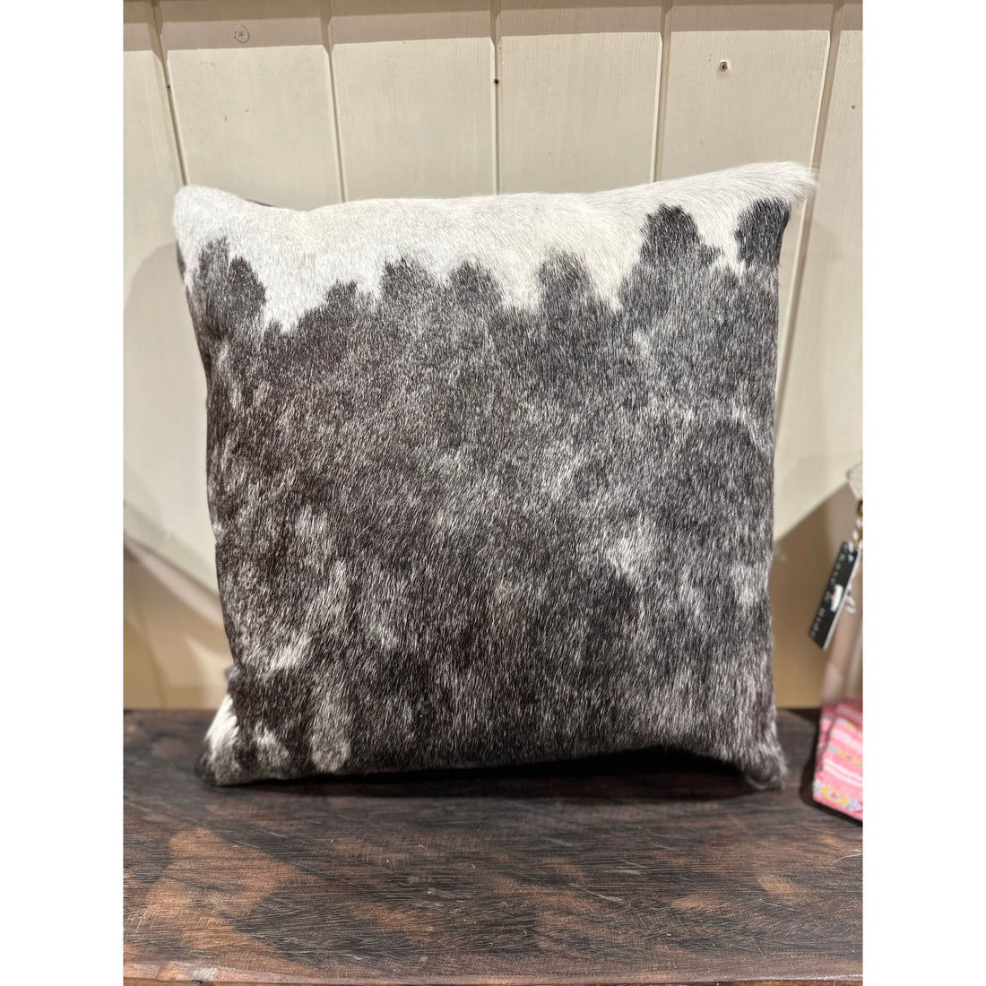 Hide and leather Cushion