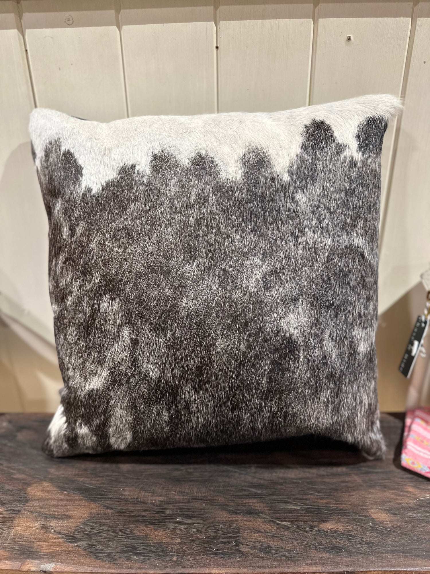 Hide and leather Cushion 