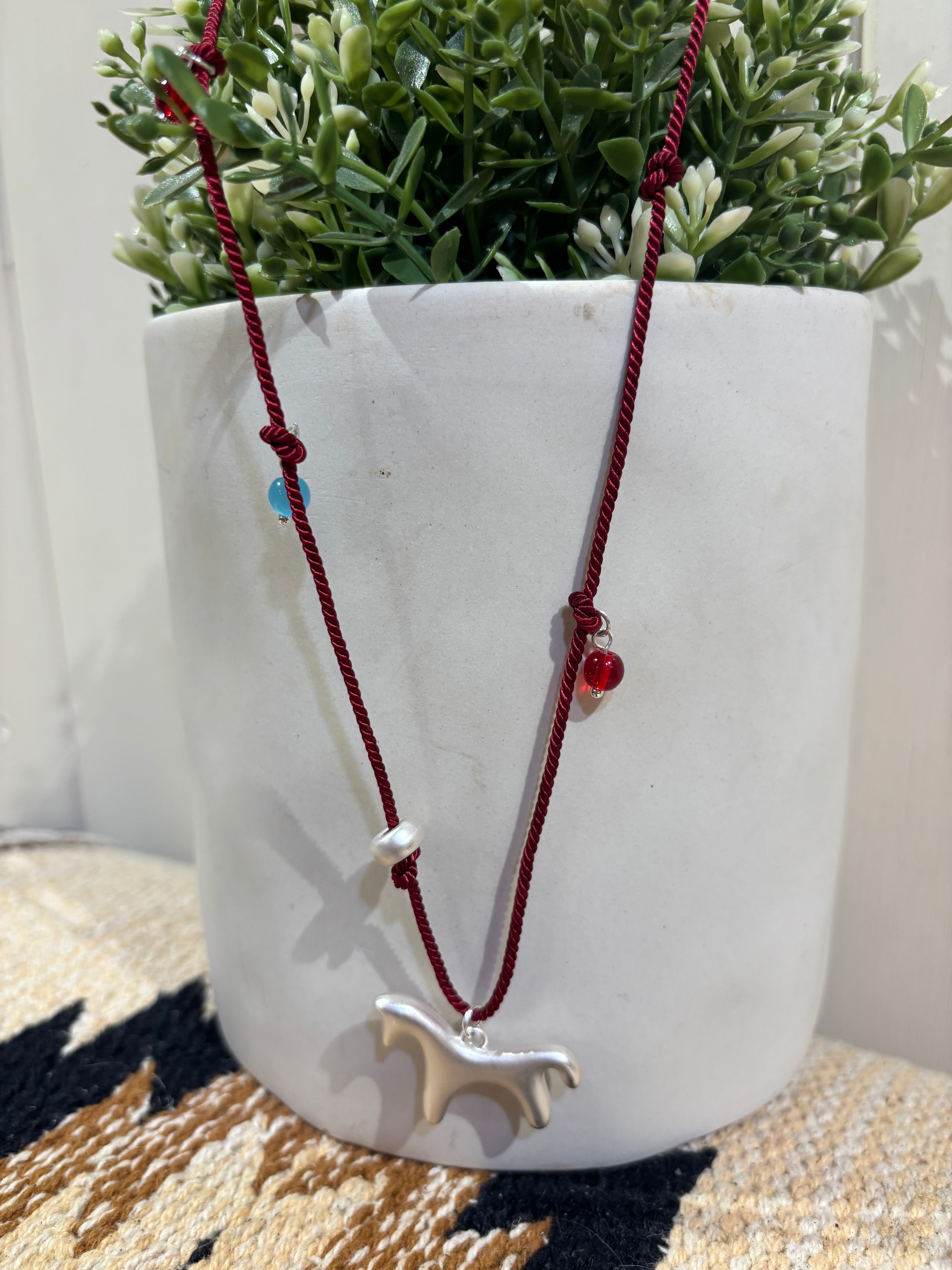 Horse Charm Necklace 