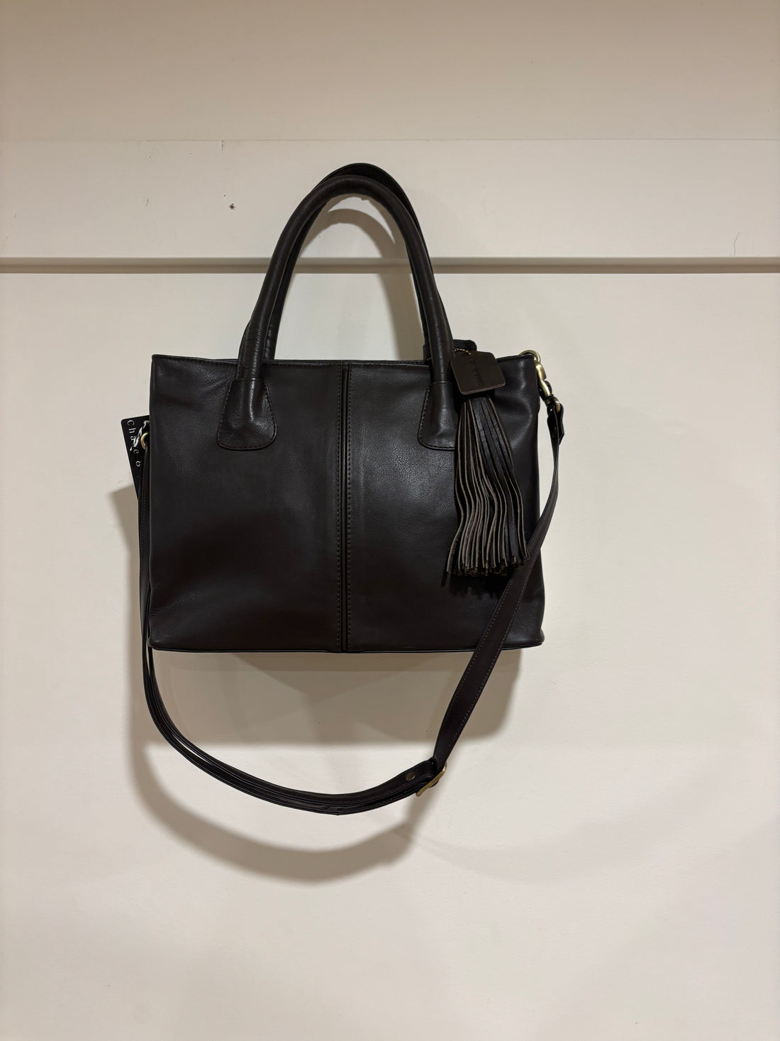 Leather Cowhide Handbag - lbt1
