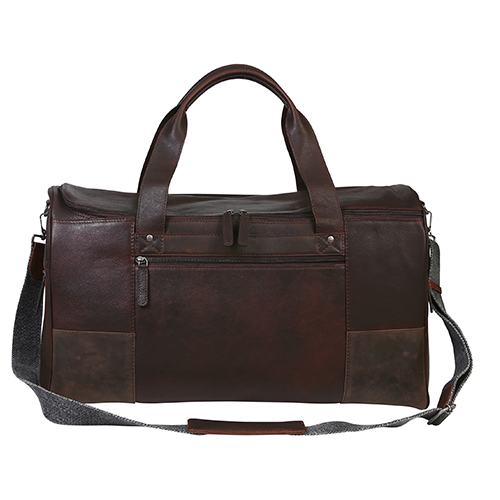 The Hunter Valley Large Leather Travel Bag Brown