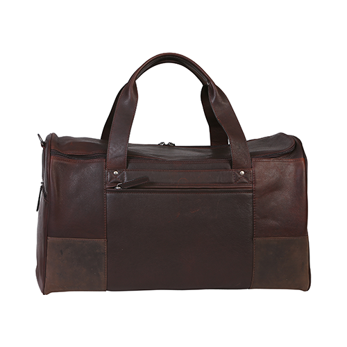 The Hunter Valley Large Leather Travel Bag Brown