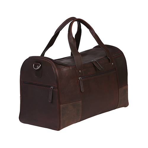 The Hunter Valley Large Leather Travel Bag Brown