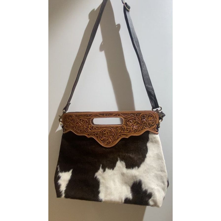 Cusco Tooled Leather Cowhide Bag