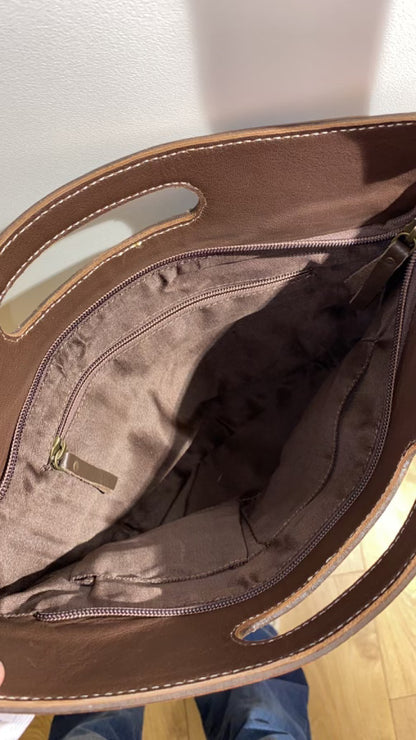 Cusco Tooled Leather Cowhide Bag 