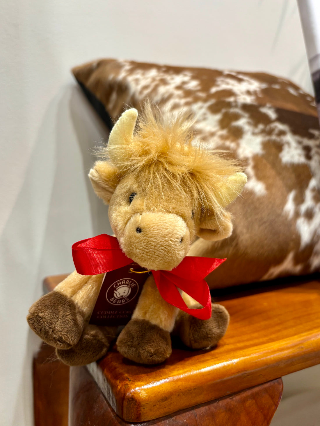 VALENTINES Highland Cow Toy Small 13cm