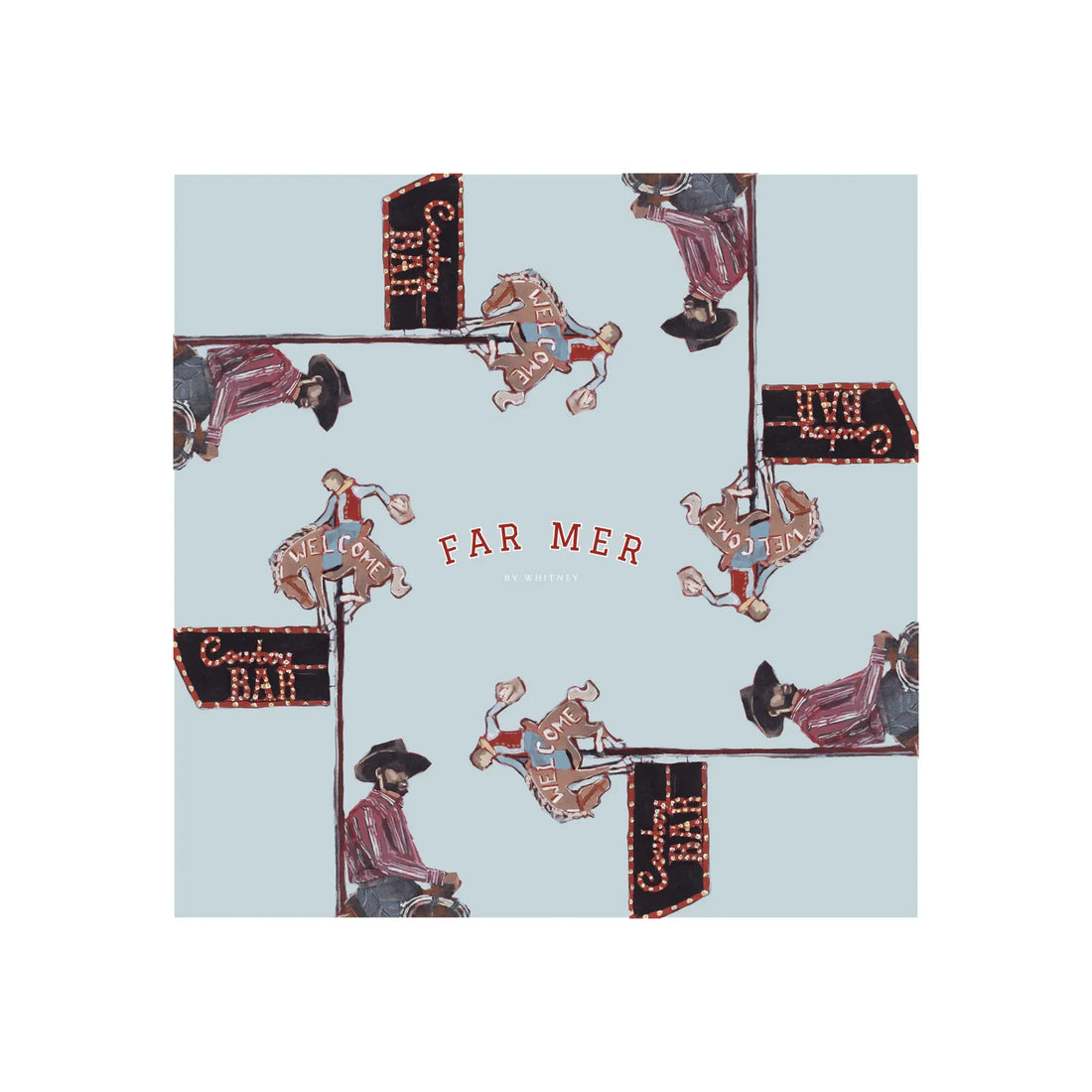 FAR MER by Whitney - Cowboy Bar Cotton Bandana Scarf