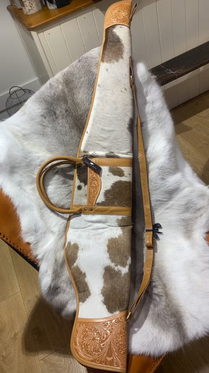 Rifle / Gun Case Cowhide and Tooling - Gun