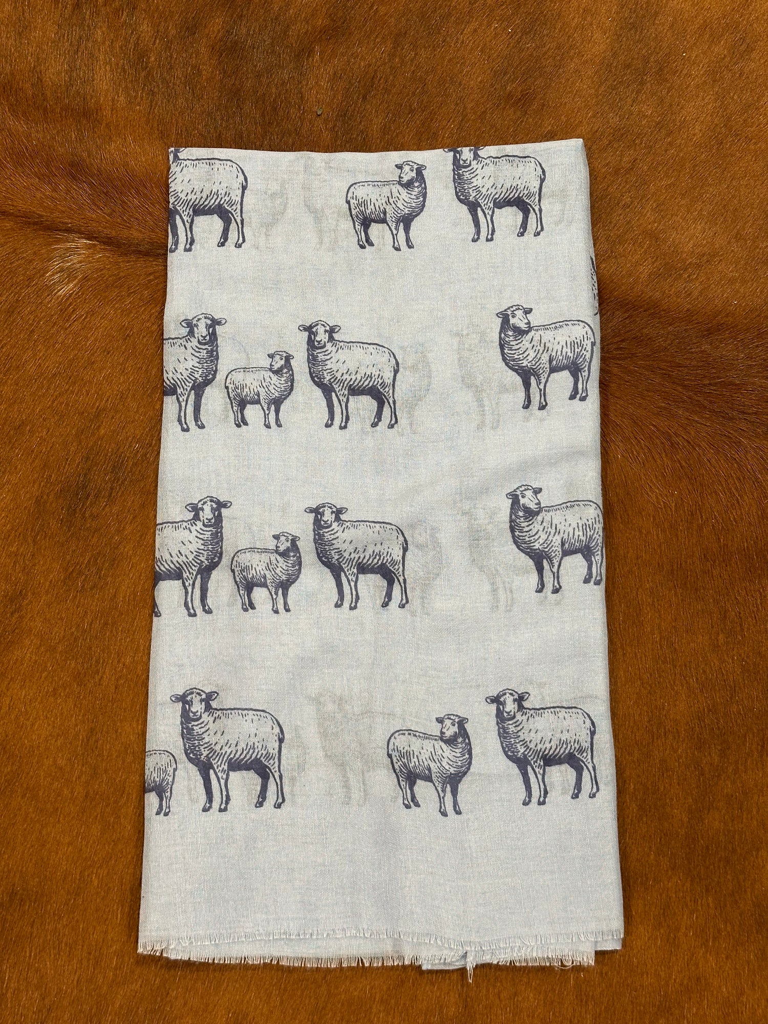 Sheep family scarf
