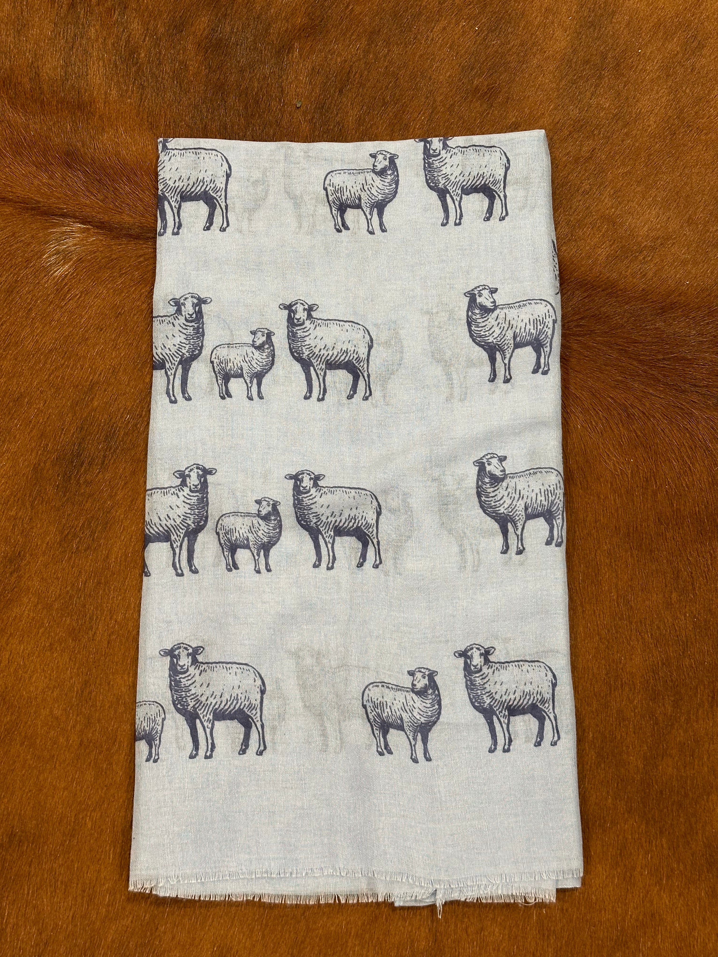 Sheep family scarf