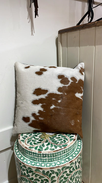 Hide and leather Cushion 