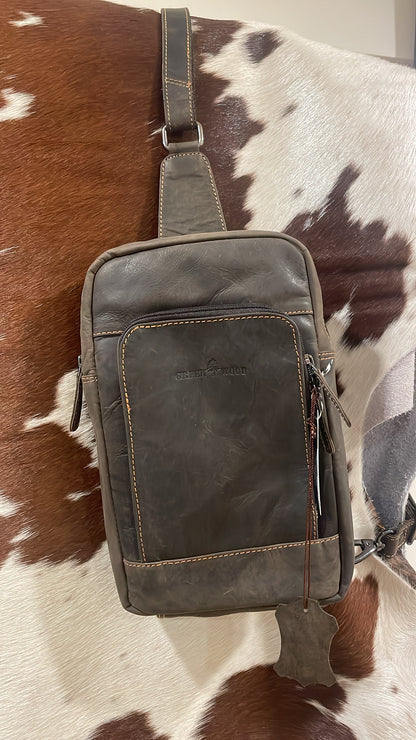 Leather Crossbody Bag 