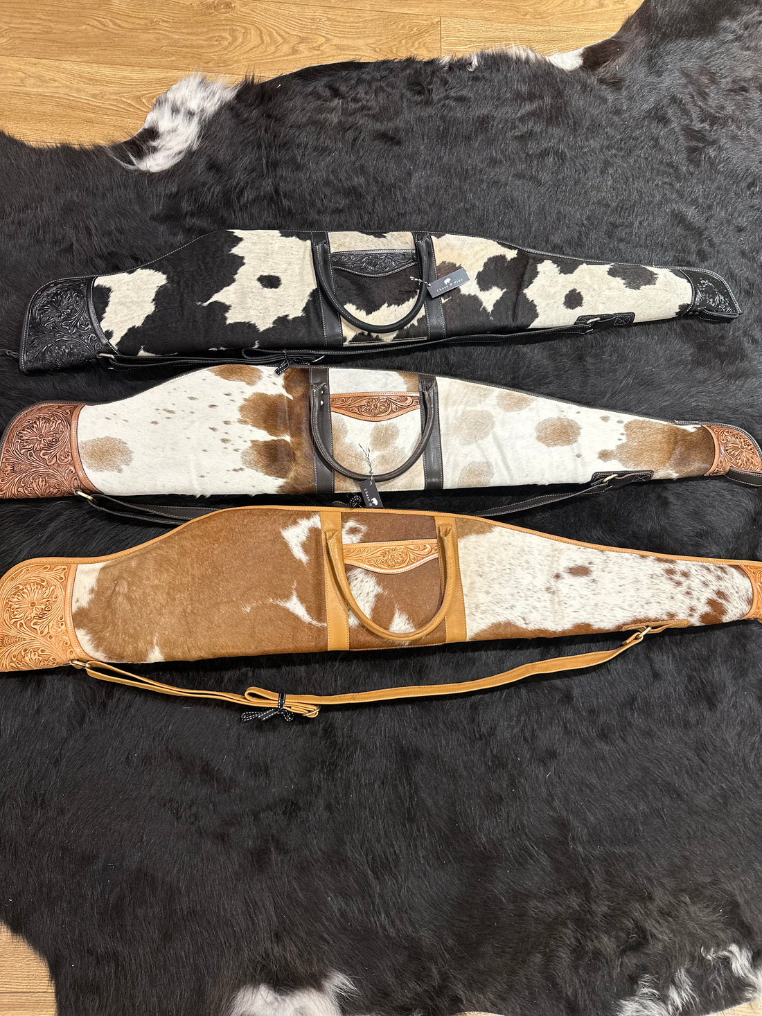 Rifle / Gun Case Cowhide and Tooling - Gun