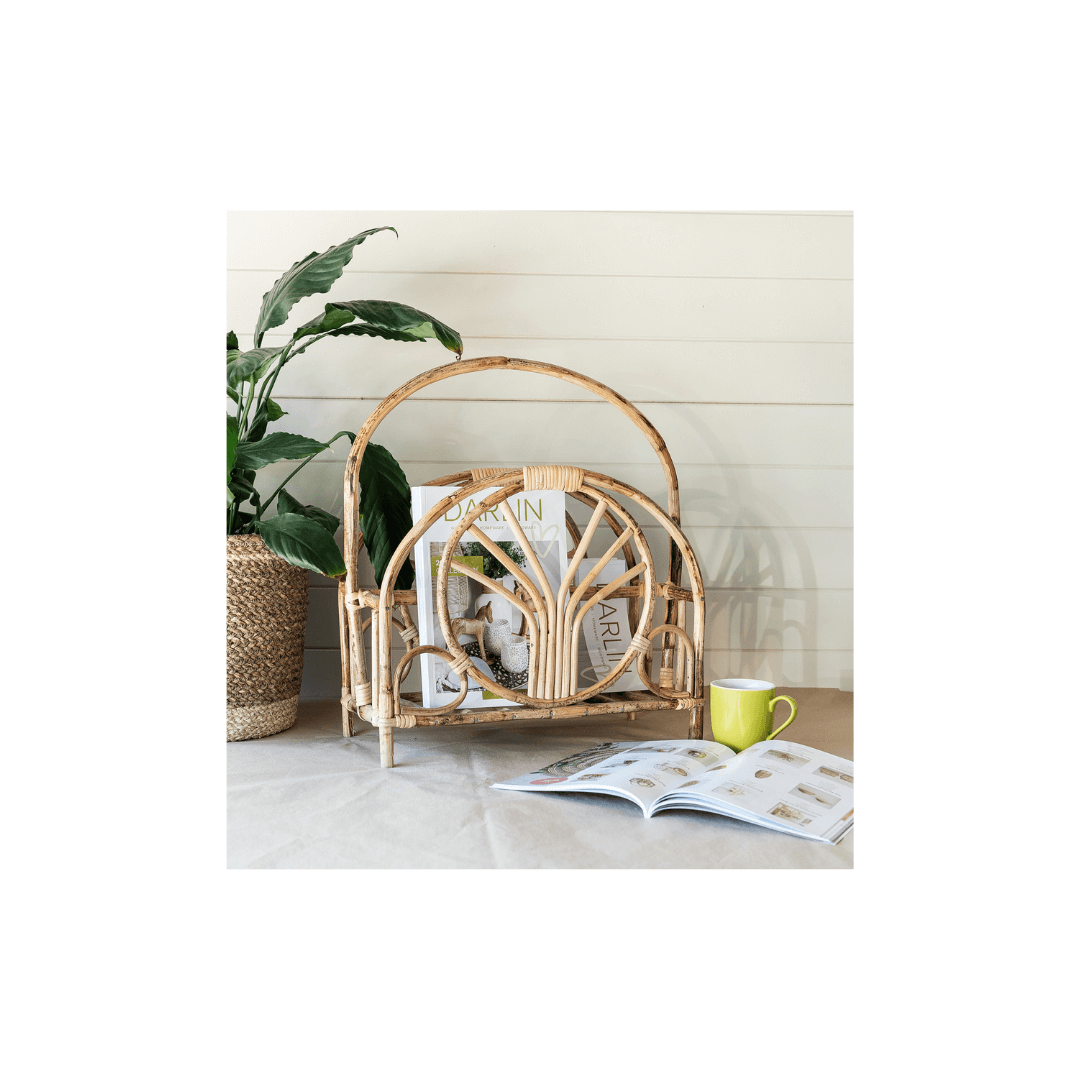 Rattan Magazine Holder