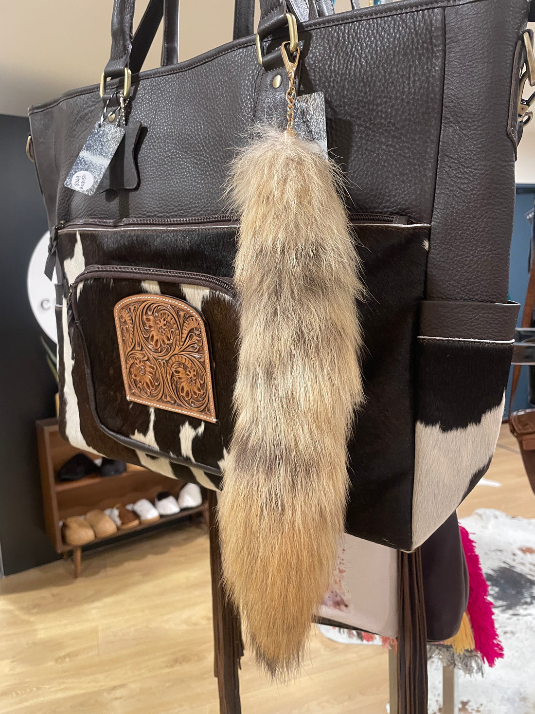 Fox Tail Keyring / keychain