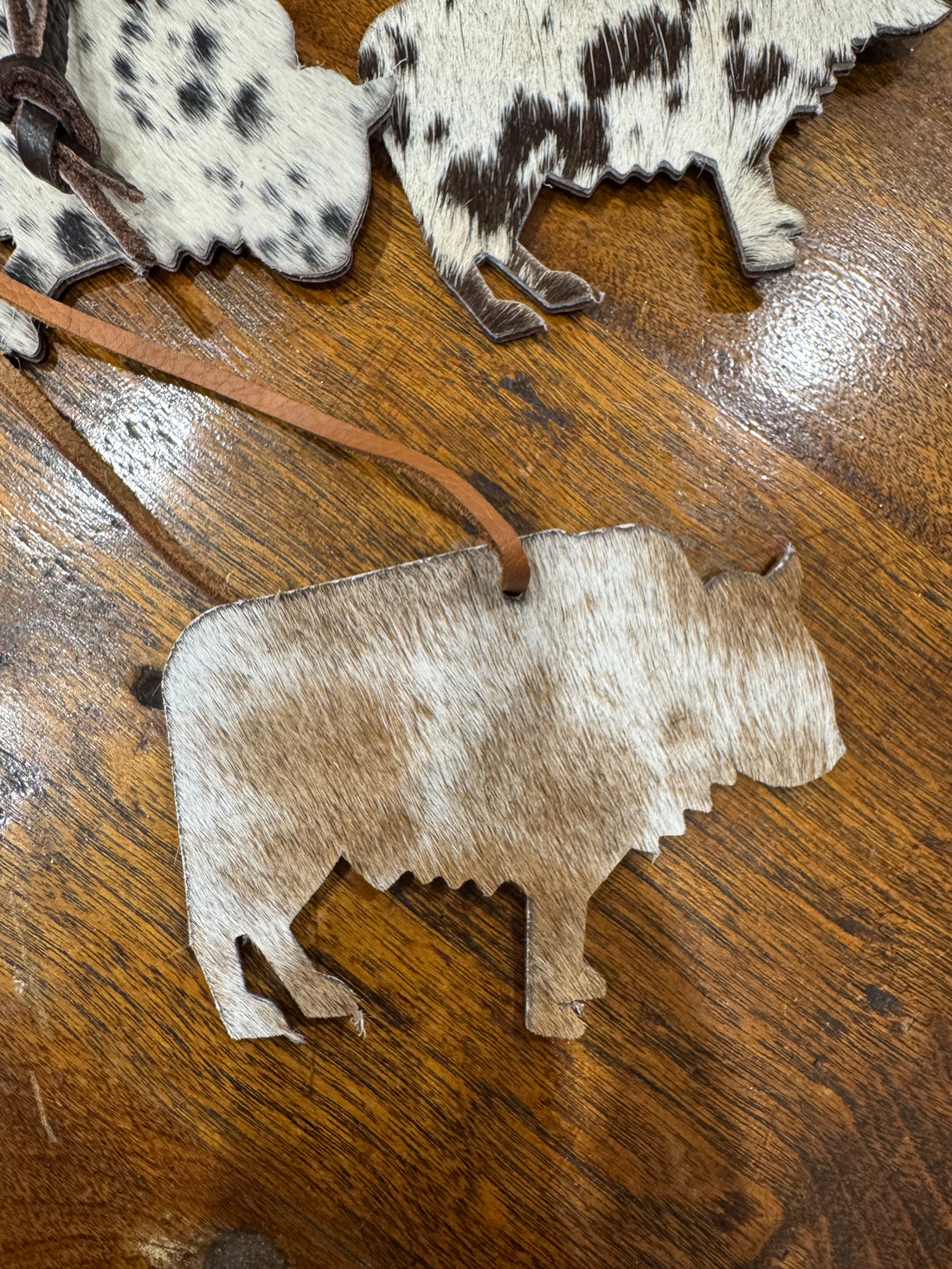 Bison Decoration tan / white
