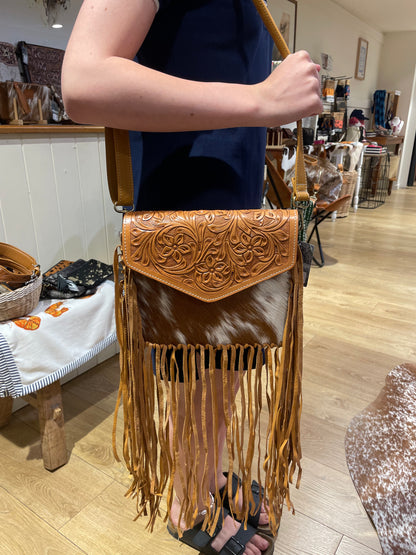 Tan Tassel Crossbody 