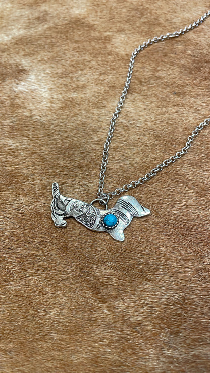 Silver Dachshund Necklace 