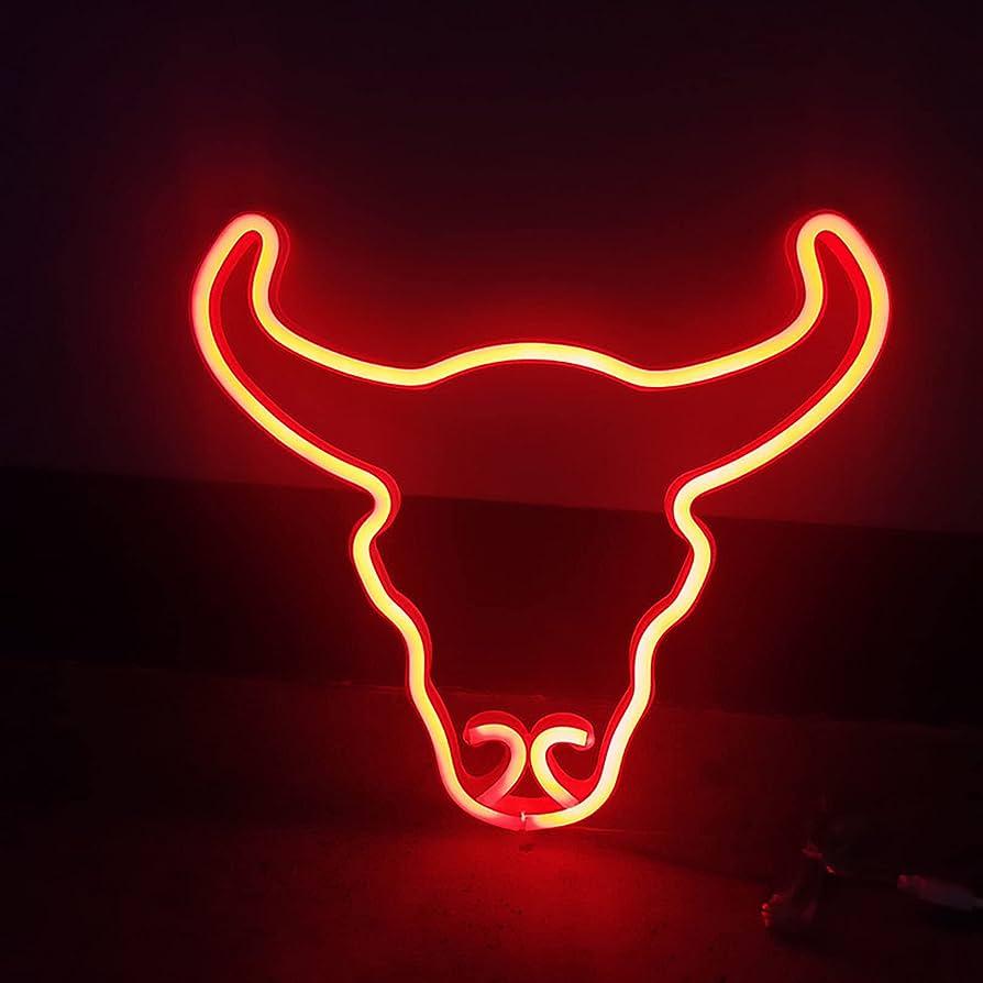 Neon bull head light