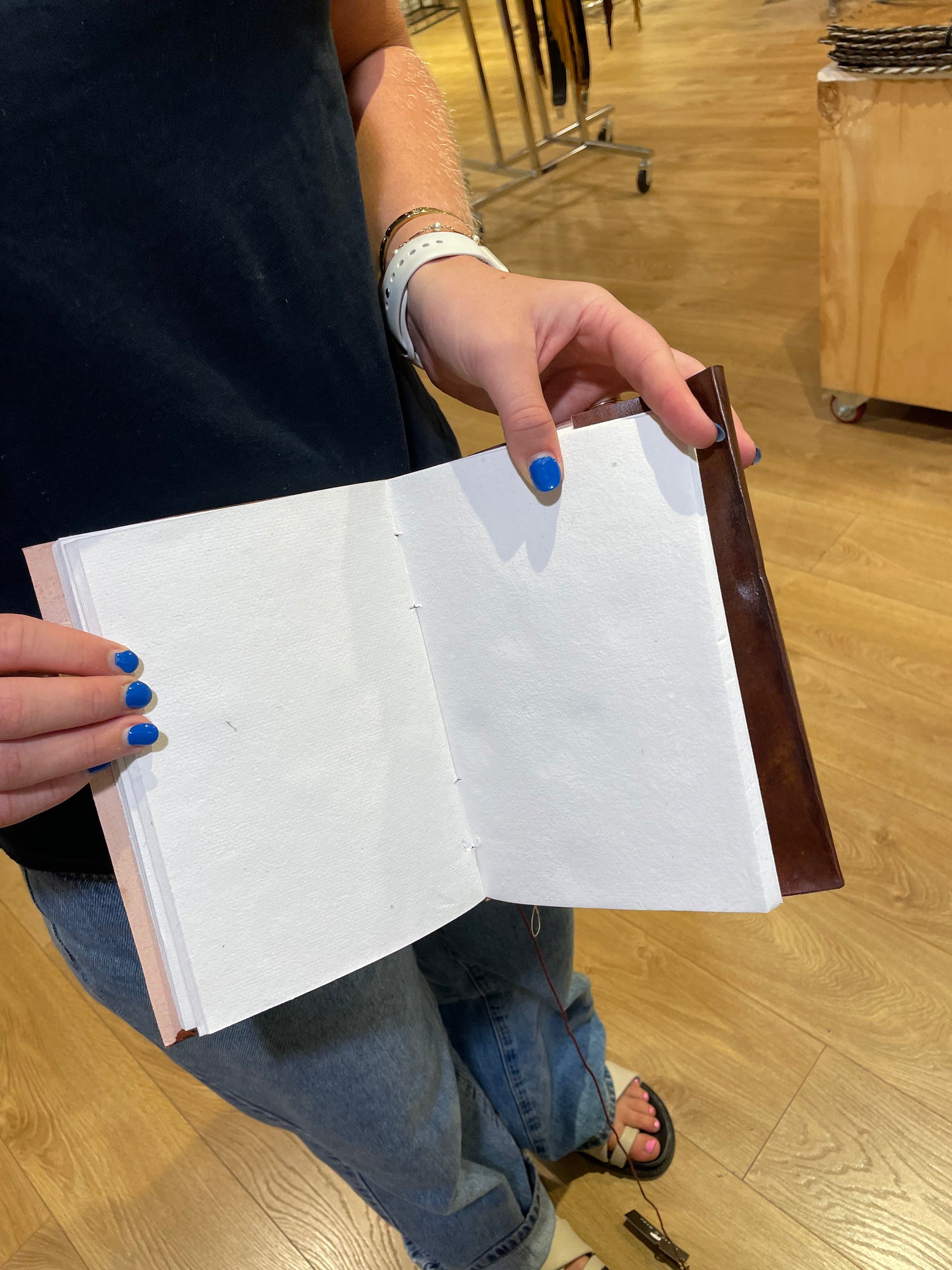 Leather Bound Notebook, Journal Scrap Book, Art Gift 