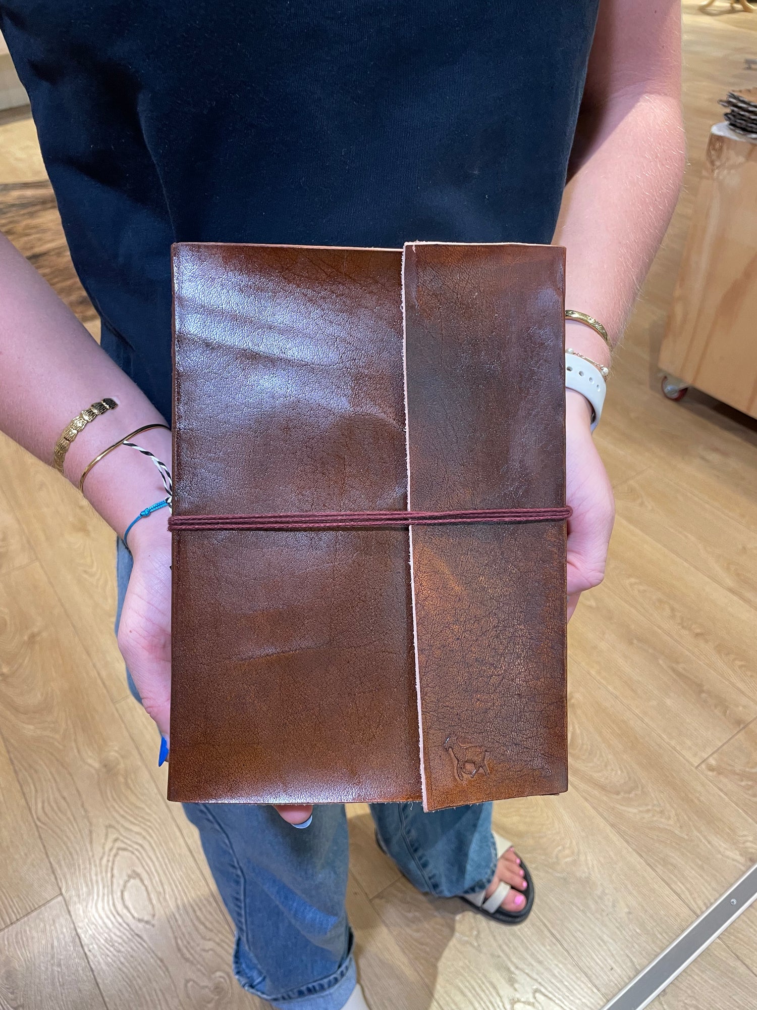 Leather Bound Notebook, Journal Scrap Book, Art Gift 