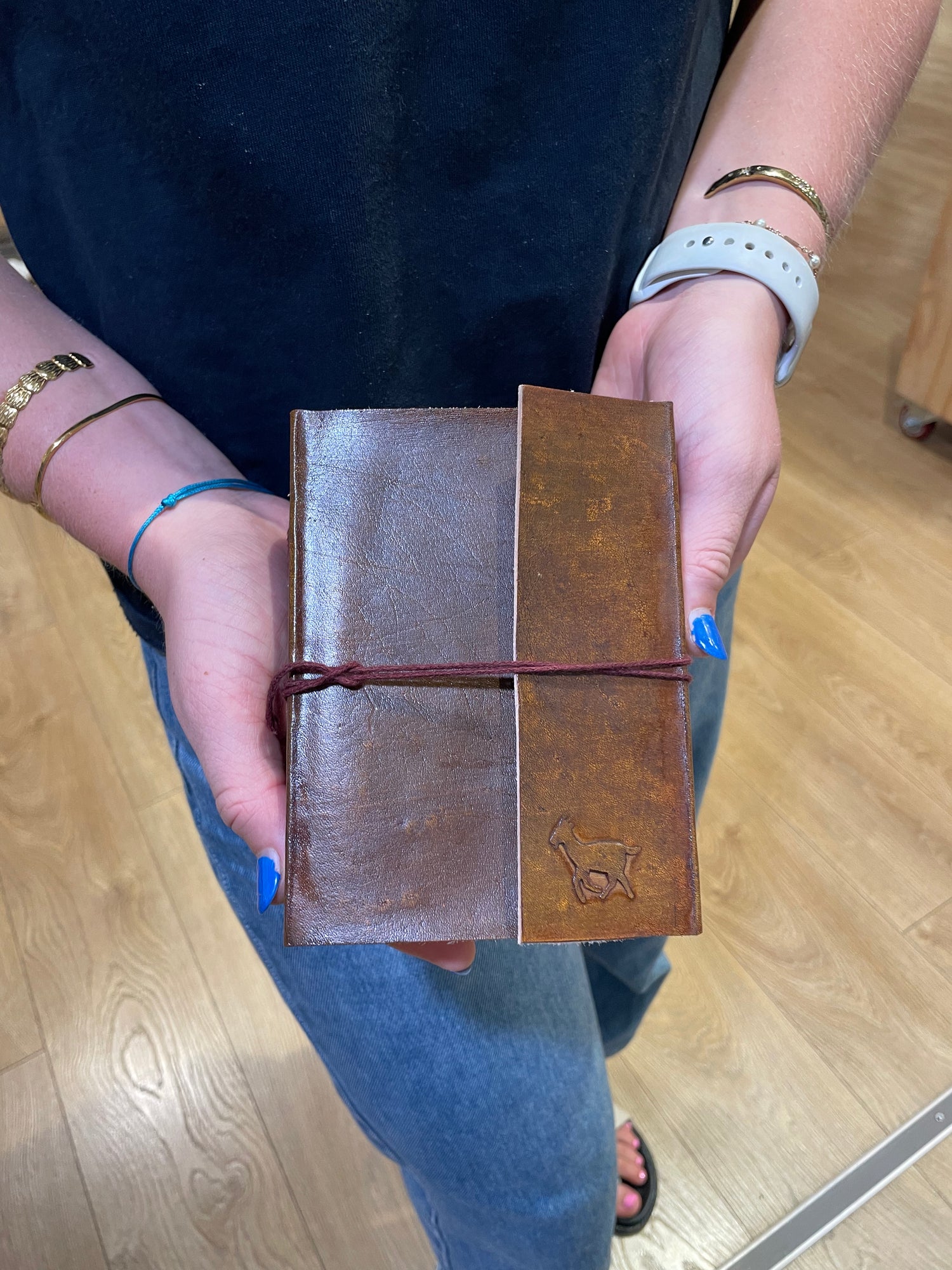 Leather Bound Notebook, Journal Scrap Book, Art Gift 