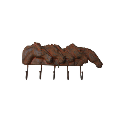 Multi Horse Head Wall Hook 
