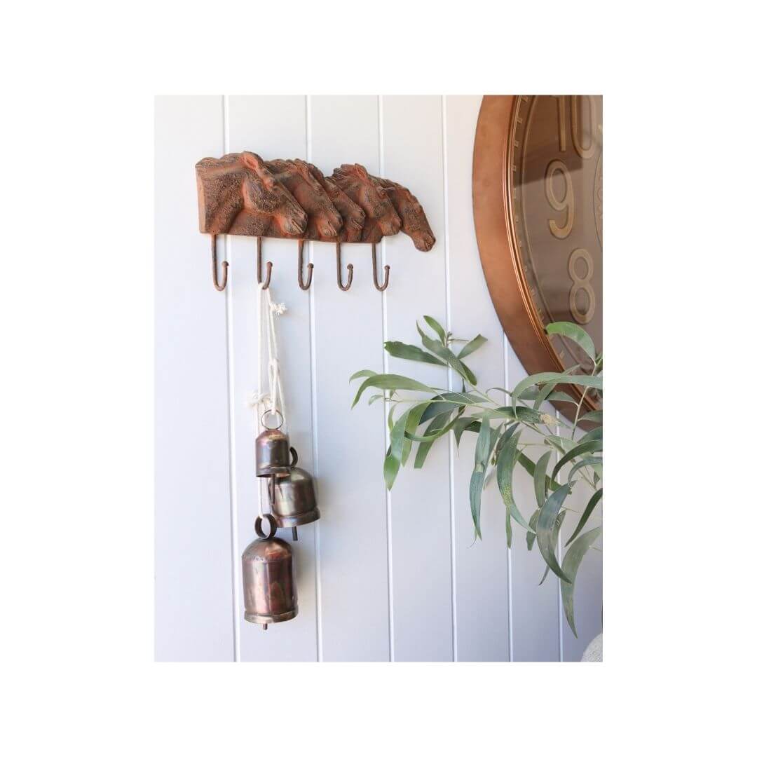 Multi Horse Head Wall Hook 