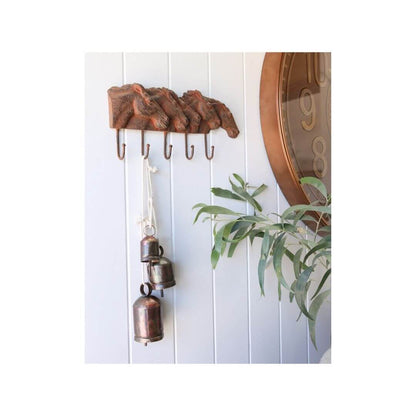 Multi Horse Head Wall Hook 