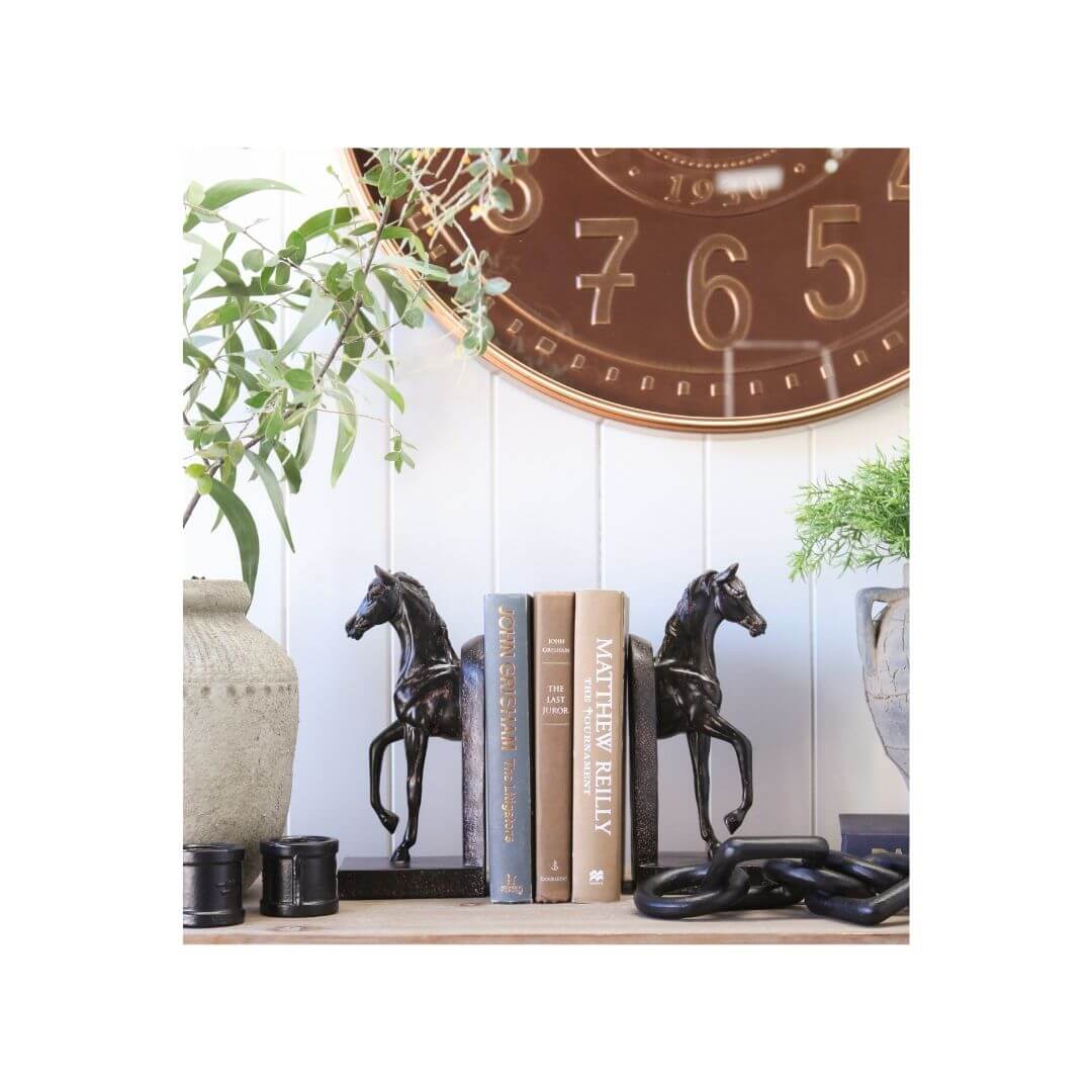 Prancing Horse Book Ends 