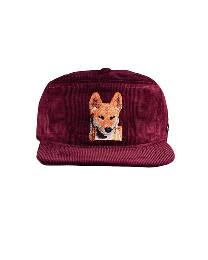 Kids Corduroy Stash Cap in Wine 