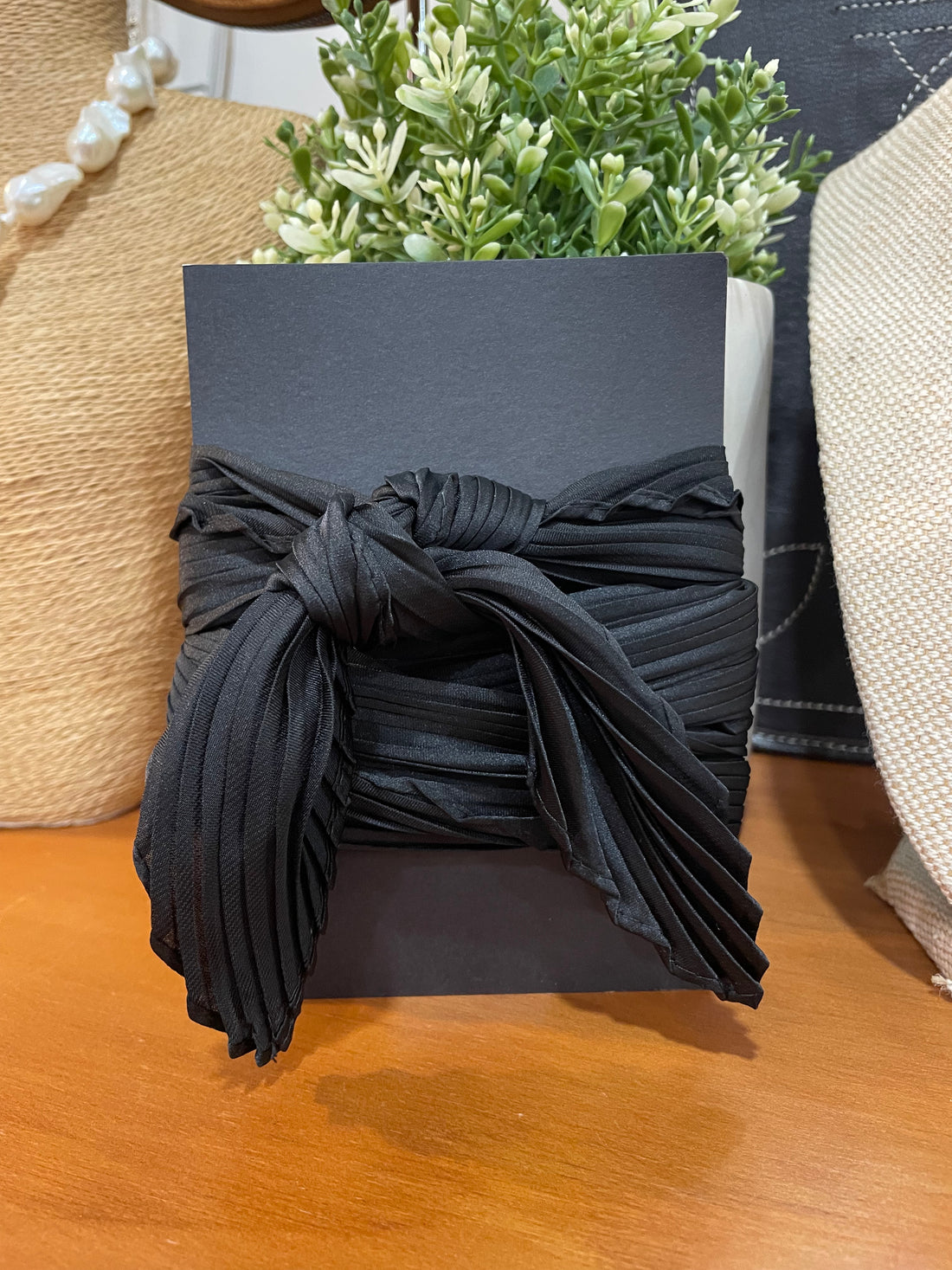 Pleated Silk Twilly Neck Ties 