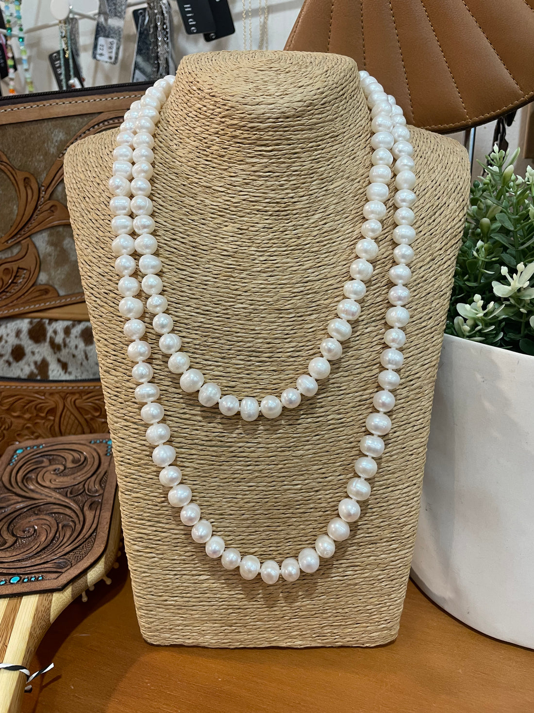 47” Freshwater Potato Pearl Necklace 