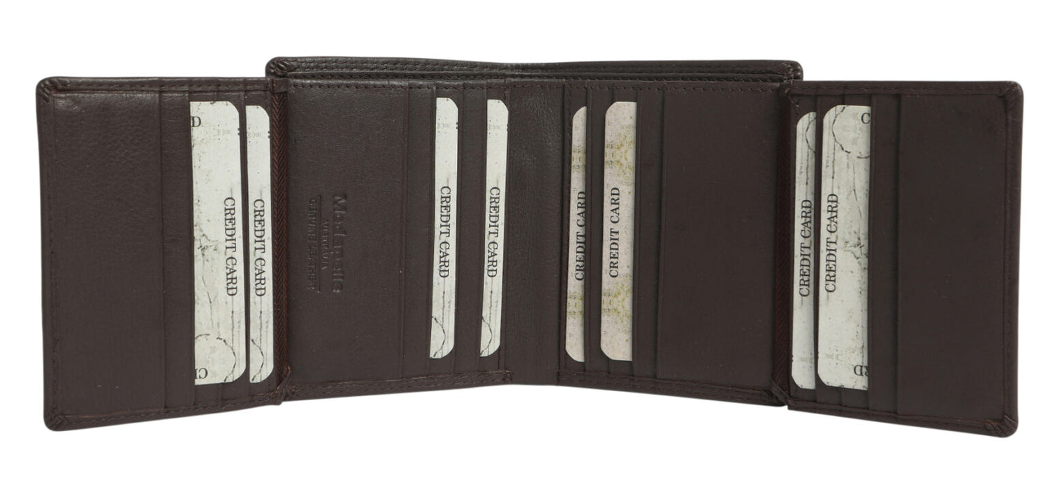 Nappa Brown Leather Wallet 