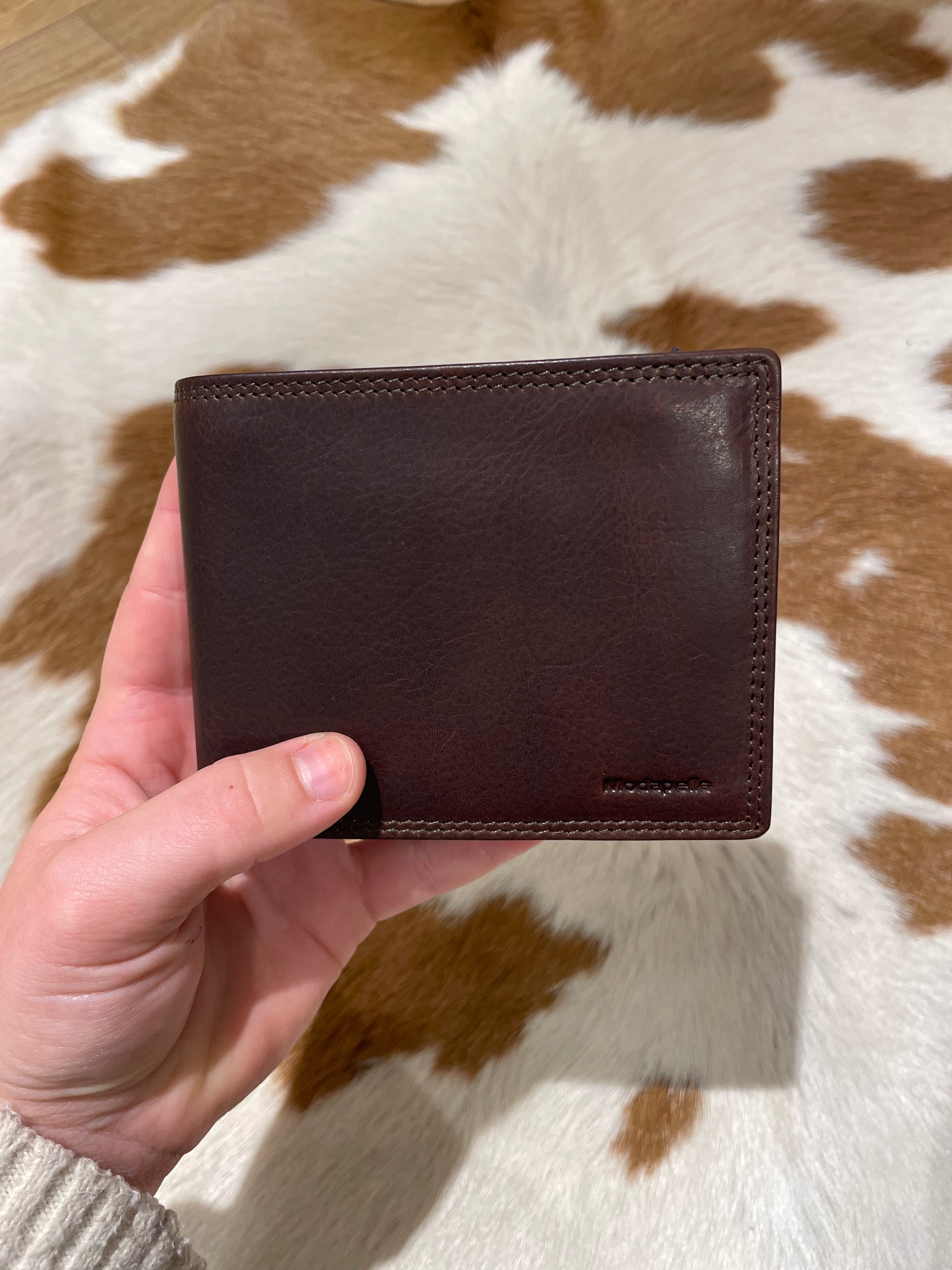 Plain Vintage Leather Wallet 