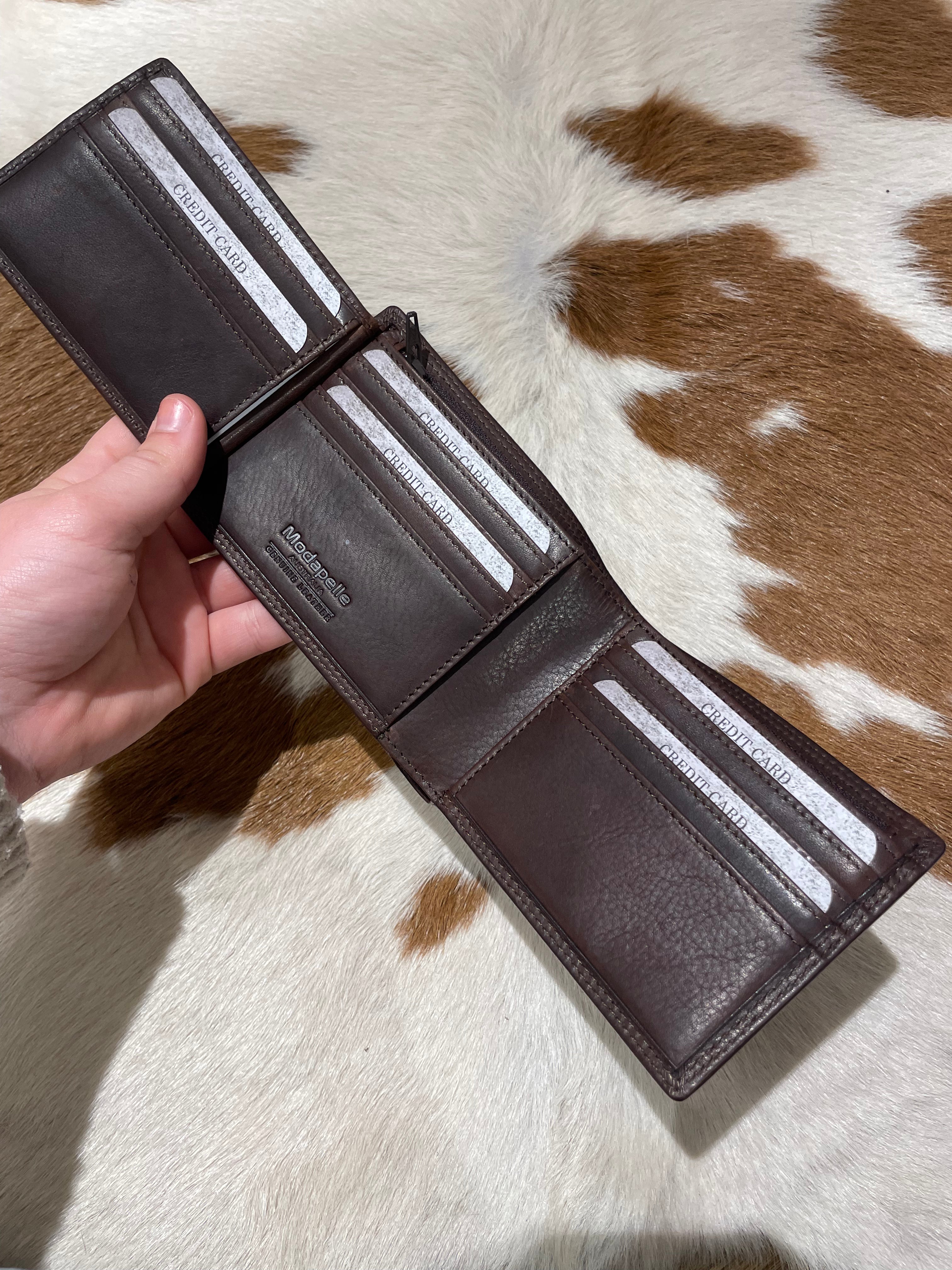 Plain Vintage Leather Wallet 