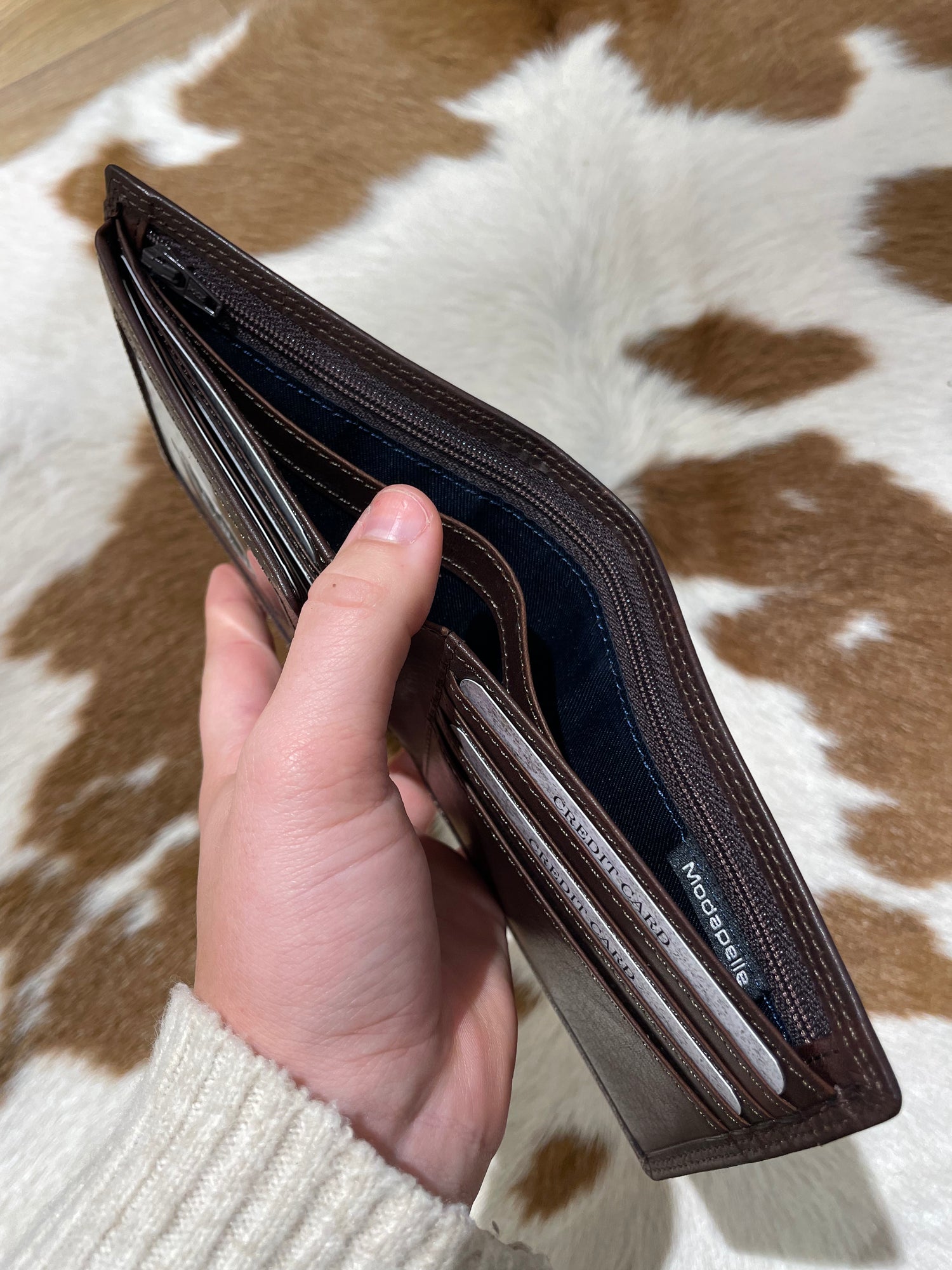 Plain Vintage Leather Wallet 
