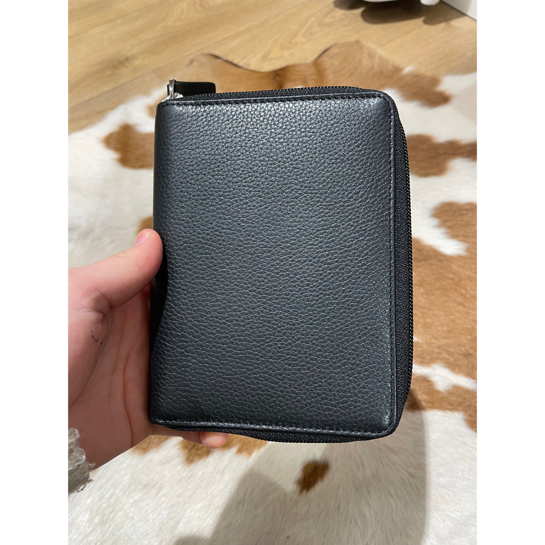 Leather Zip Passport Wallet