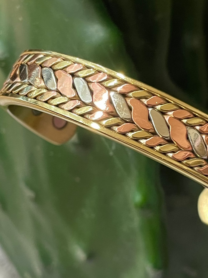 Copper Band Tri Toned 8 Magnets for increased benefits 