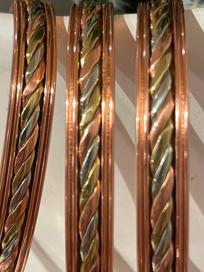 Copper Band Twisted Tri Tones 